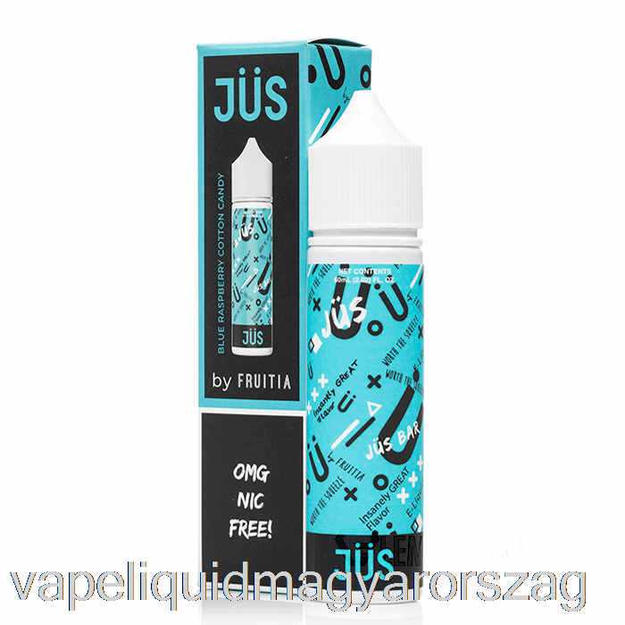 Kék Málnás Vattacukor - Jus E-liquid - 60ml 6mg Vape Folyadék